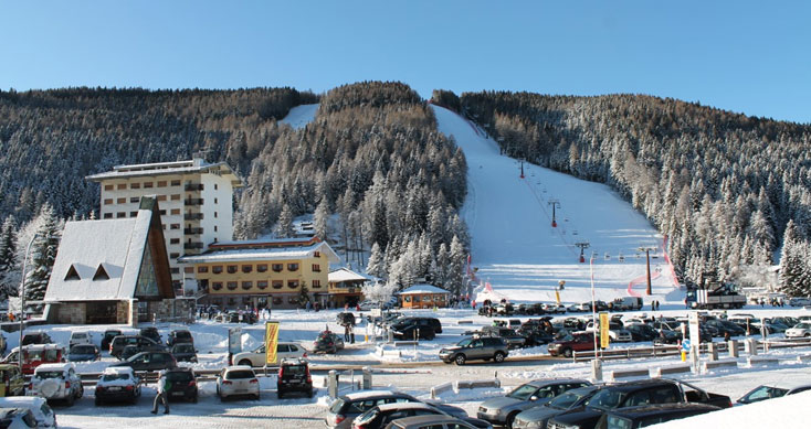 ski slope dolomites