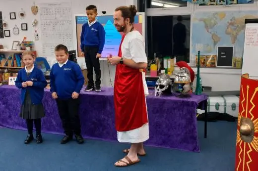 school trip at Ancient Rome Workshop & Wow Day
