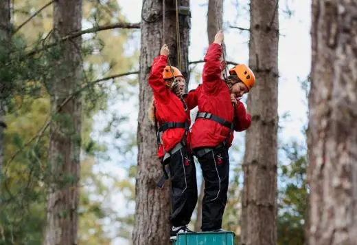 school trip at Beaudesert Outdoor Adventures