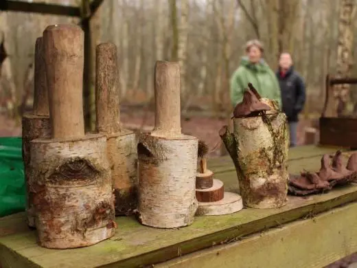 Bushcraft with the Field Studies Council school groups