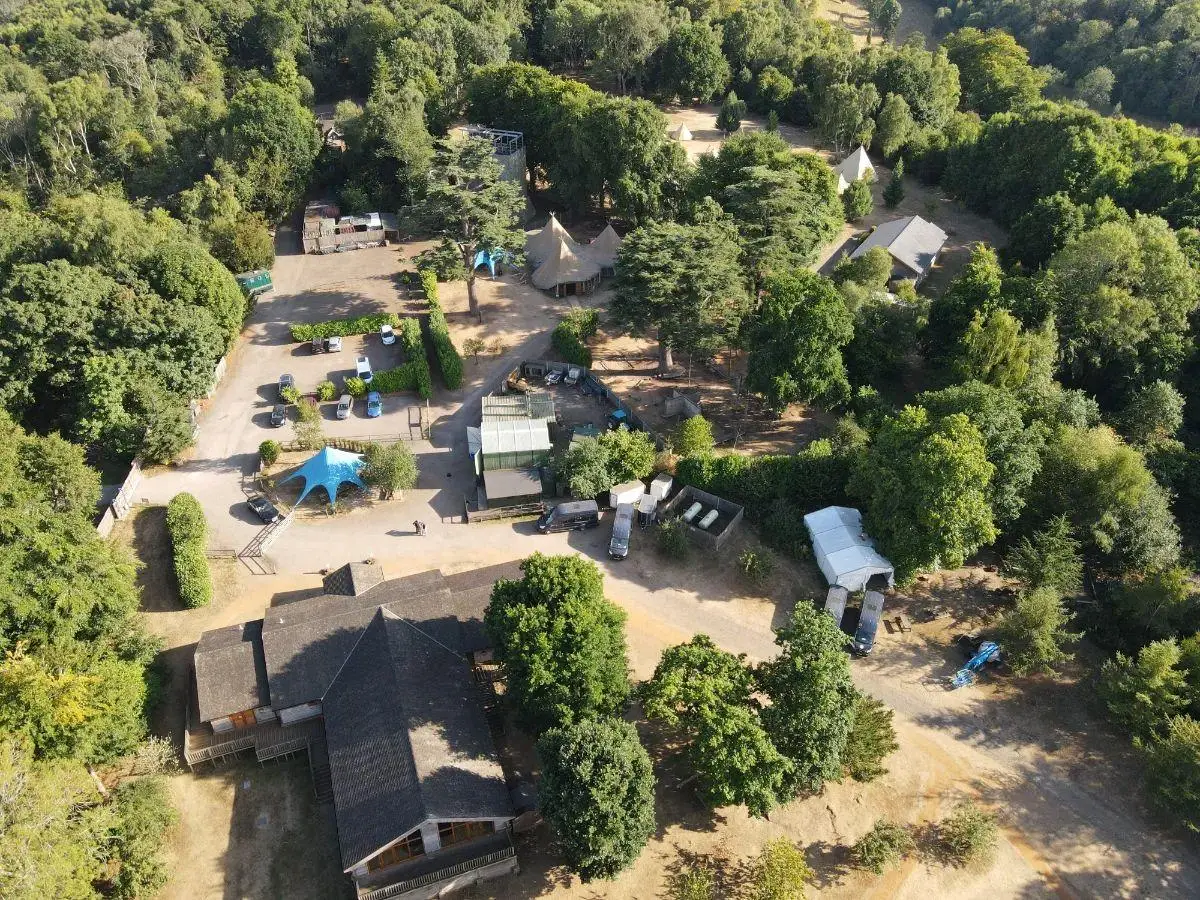 aerial view of high ashurst surrey