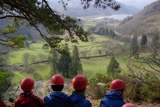 school trip at Plas Gwynant Outdoor Education Centre