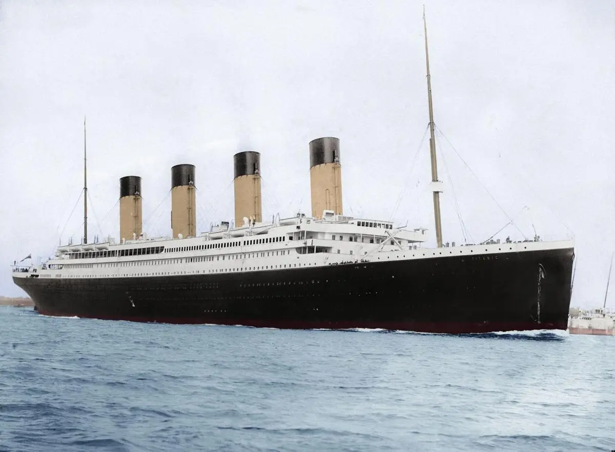 Photo of the titanic ship