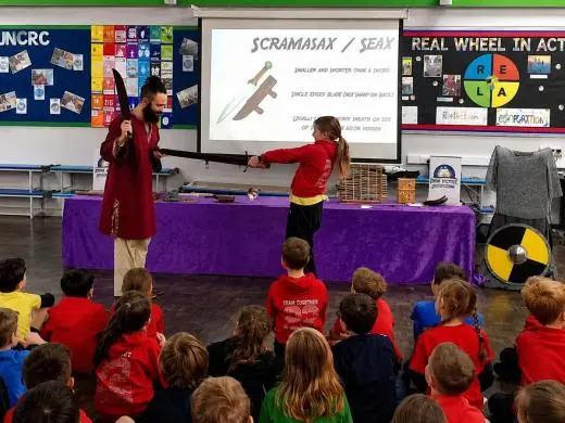 school trip at Viking Workshop & Wow Day