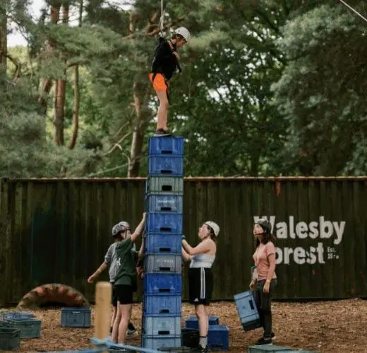 school trip at Walesby Forest