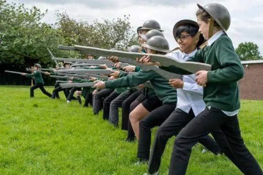 school trip at World War II