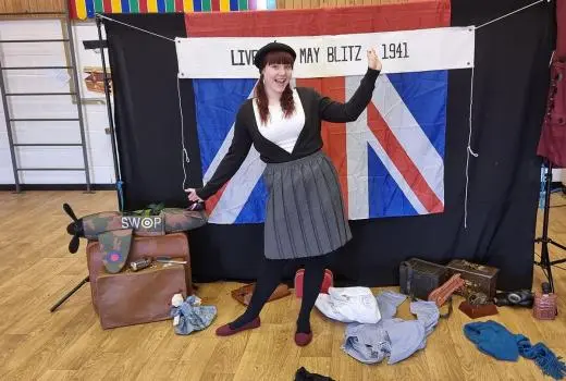 school trip at World War II
