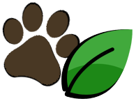 leaf and footprint icon